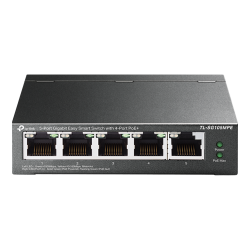 Switch Easy Smart, 4 x RJ45 1G PoE, 1 x RJ45 1G, Managed - TP-Link TL-SG105MPE Switch Easy Smart, 4 x RJ45 1G PoE, 1 x RJ45 1G, Managed - TP-Link TL-SG105MPE