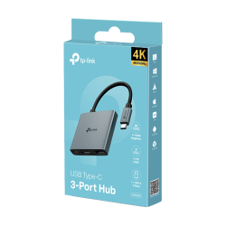 Hub USB-C 3-in-1, 1 x USB-C PD 100W, 1 x USB-A 5Gbps, 1 x HDMI 4K@60Hz - TP-Link UH3020C Hub USB-C 3-in-1, 1 x USB-C PD 100W, 1 x USB-A 5Gbps, 1 x HDMI 4K@60Hz - TP-Link UH3020C