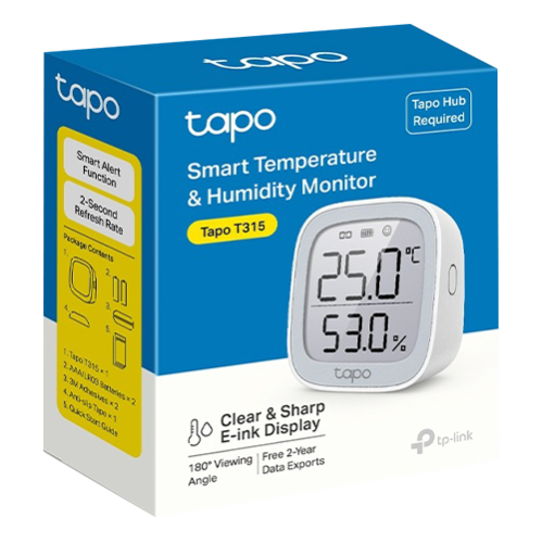 Termometru si higrometru inteligent TP-Link Tapo T315 Afisaj E-ink - TP-LINK TapoT315 Termometru si higrometru inteligent TP-Link Tapo T315 Afisaj E-ink - TP-LINK TapoT315