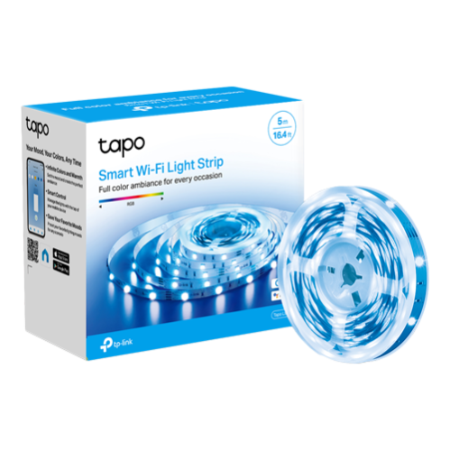 Banda LED RGB inteligenta, 5 metri, Wi-Fi, control de la distanta- TP-LINK Tapo TapoL900-5 Banda LED RGB inteligenta, 5 metri, Wi-Fi, control de la distanta- TP-LINK Tapo TapoL900-5