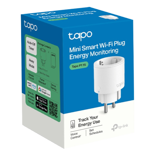 Priza inteligenta TP-LINK Tapo P115,(1 bucata) Wi-Fi, 3680W, 16A - TP-LINK TapoP115(1-pack) Priza inteligenta TP-LINK Tapo P115,(1 bucata) Wi-Fi, 3680W, 16A - TP-LINK TapoP115(1-pack)