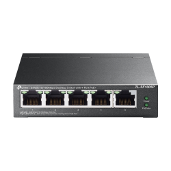 Switch 4 x RJ45 10/100 Mbps PoE, 1 x RJ45 10/100 Mbps, Buget PoE 67W, Unmanaged - TP-Link TL-SF1005P