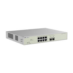 Switch L3, 8 x RJ45 2.5G PoE, 2 x SFP+ 10G, Cloud Management - Ruijie Reyee RG-NBS5300-8MG2XS-UP Switch L3, 8 x RJ45 2.5G PoE, 2 x SFP+ 10G, Cloud Management - Ruijie Reyee RG-NBS5300-8MG2XS-UP