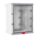 Cutie distributie IP67 din ABS gri, usa transparenta, placa metalica, 400x500x240 mm PS405024 Cutie distributie IP67 din ABS gri, usa transparenta, placa metalica, 400x500x240 mm PS405024