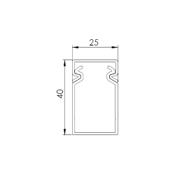 Canal cablu perforat 25x40 mm, cu capac, 2m - DLX PVCP-257-40 Canal cablu perforat 25x40 mm, cu capac, 2m - DLX PVCP-257-40