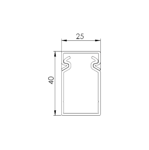 Canal cablu perforat 25x40 mm, cu capac, 2m - DLX PVCP-257-40 Canal cablu perforat 25x40 mm, cu capac, 2m - DLX PVCP-257-40