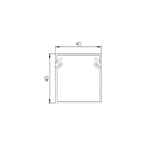 Canal cablu perforat 40x40 mm, cu capac, 2m - DLX PVCP-407-40 Canal cablu perforat 40x40 mm, cu capac, 2m - DLX PVCP-407-40