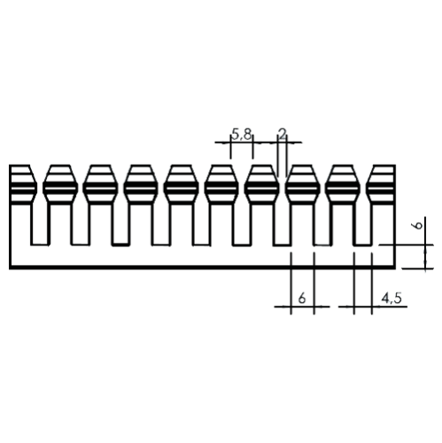 Canal cablu perforat 40x40 mm, cu capac, 2m - DLX PVCP-407-40 Canal cablu perforat 40x40 mm, cu capac, 2m - DLX PVCP-407-40