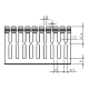 Canal cablu perforat 40x60 mm, cu capac, 2m - DLX PVCP-407-60 Canal cablu perforat 40x60 mm, cu capac, 2m - DLX PVCP-407-60