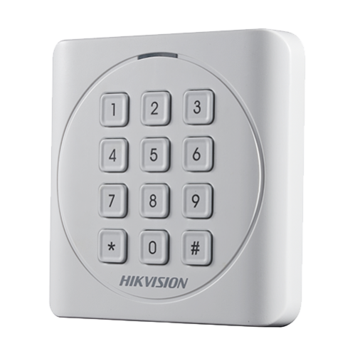 Cititor de proximitate RFID MIFARE 13.56Mhz cu tastatura integrata -HIKVISION DS-K1801MK