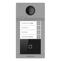 Panou exterior videointerfon TCP/IP pentru 4 familii, Wi-Fi 2.4GHz, control acces integrat - HIKVISION DS-KV8413-WME1 Panou exterior videointerfon TCP/IP pentru 4 familii, Wi-Fi 2.4GHz, control acces integrat - HIKVISION DS-KV8413-WME1