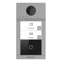 Panou exterior videointerfon TCP/IP pentru 2 familii, Wi-Fi 2.4GHz, control acces integrat - HIKVISION DS-KV8213-WME1 Panou exterior videointerfon TCP/IP pentru 2 familii, Wi-Fi 2.4GHz, control acces integrat - HIKVISION DS-KV8213-WME1