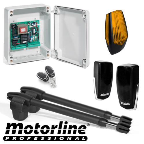 Kit automatizare poarta batanta 2x2.5m -MOTORLINE LINCE300-KIT Kit automatizare poarta batanta 2x2.5m -MOTORLINE LINCE300-KIT