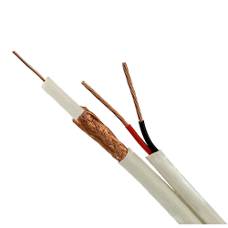 Cablu coaxial RG59 + alimentare 2x0.75, 305m, alb TSY-RG59+2X0.75-W Cablu coaxial RG59 + alimentare 2x0.75, 305m, alb TSY-RG59+2X0.75-W