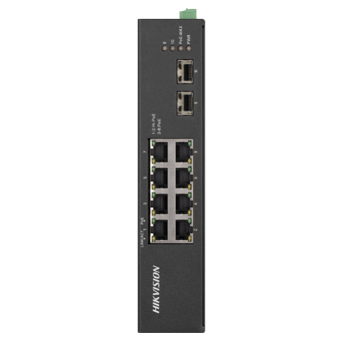 Switch 8 porturi Gigabit PoE, 2 porturi uplink SFP - HIKVISION DS-3T0510HP-E-HS Switch 8 porturi Gigabit PoE, 2 porturi uplink SFP - HIKVISION DS-3T0510HP-E-HS