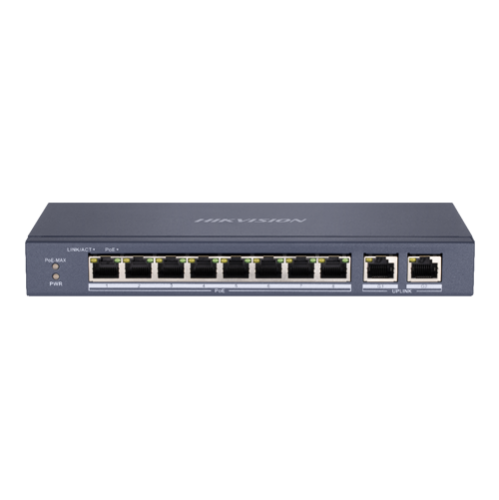 Switch 8 porturi PoE, 2 porturi uplink RJ45 Gigabit - HIKVISION DS-3E0310P-E-M Switch 8 porturi PoE, 2 porturi uplink RJ45 Gigabit - HIKVISION DS-3E0310P-E-M