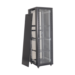 Rack podea 42U 19' 800x1000, capacitate incarcare 800 Kg, negru - ASYTECH Networking ASY-42U-8010S