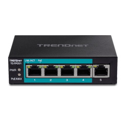 Switch 4 porturi Fast Ethernet Long Range 250m PoE+ 60W, 1 port Fast Ethernet - TRENDnet TE-FP051 Switch 4 porturi Fast Ethernet Long Range 250m PoE+ 60W, 1 port Fast Ethernet - TRENDnet TE-FP051