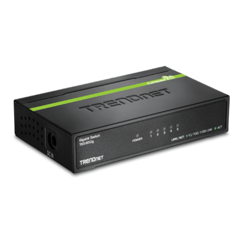 Switch GREENnet 5 porturi Gigabit - TRENDnet TEG-S50G Switch GREENnet 5 porturi Gigabit - TRENDnet TEG-S50G