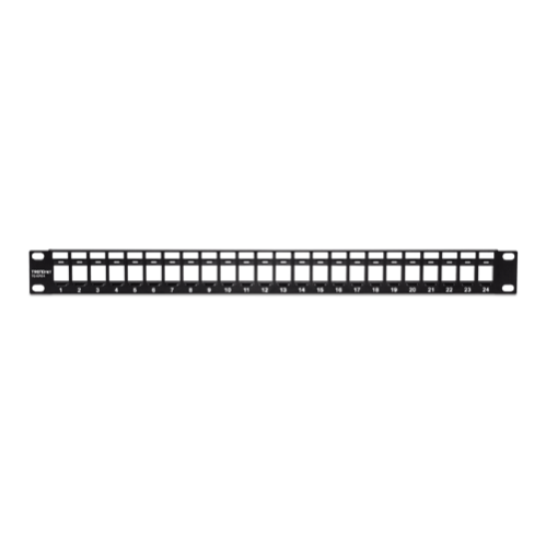 Patch Panel 24 porturi blank keystone 1U - TRENDnet TC-KP24 Patch Panel 24 porturi blank keystone 1U - TRENDnet TC-KP24