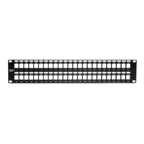Patch Panel 48 porturi blank keystone 2U - TRENDnet TC-KP48 Patch Panel 48 porturi blank keystone 2U - TRENDnet TC-KP48