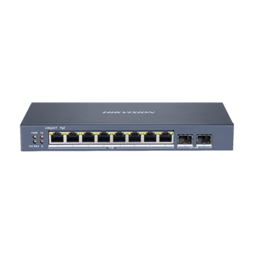 Switch 8 porturi Gigabit PoE, 2 port SFP uplink, SMART Management - HIKVISION DS-3E1510P-SI Switch 8 porturi Gigabit PoE, 2 port SFP uplink, SMART Management - HIKVISION DS-3E1510P-SI
