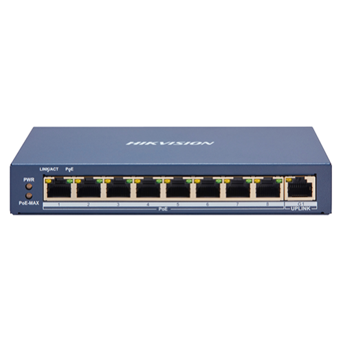 Switch 8 porturi PoE, 1 port uplink RJ45, SMART Management - HIKVISION DS-3E1309P-EI Switch 8 porturi PoE, 1 port uplink RJ45, SMART Management - HIKVISION DS-3E1309P-EI