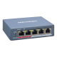 Switch 4 porturi PoE, 1 port uplink RJ45, SMART Management - HIKVISION DS-3E1105P-EI Switch 4 porturi PoE, 1 port uplink RJ45, SMART Management - HIKVISION DS-3E1105P-EI