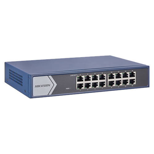 Switch L2, 16 x RJ45 1G, Unmanaged - HIKVISION DS-3E0516-E Switch L2, 16 x RJ45 1G, Unmanaged - HIKVISION DS-3E0516-E