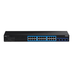 Switch Web Smart Management 24 porturi Gigabit, 4 porturi SFP+ 10G - TRENDnet TEG-30284