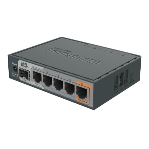 Router hEX S, 5 x Gigabit, 1 xSFP, RouterOS L4 - Mikrotik RB760iGS Router hEX S, 5 x Gigabit, 1 xSFP, RouterOS L4 - Mikrotik RB760iGS