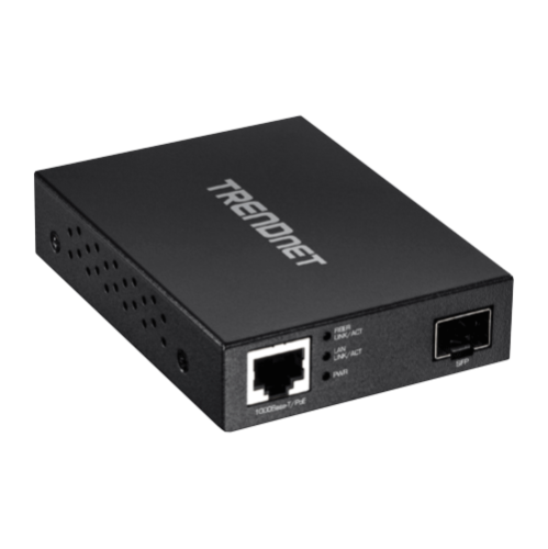 Media Convertor POE Gigabit - SFP fibra optica - TRENDnet TFC-PGSFP Media Convertor POE Gigabit - SFP fibra optica - TRENDnet TFC-PGSFP