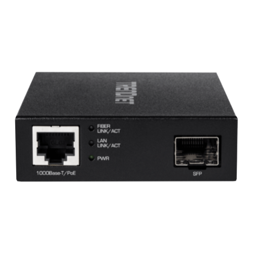 Media Convertor POE Gigabit - SFP fibra optica - TRENDnet TFC-PGSFP Media Convertor POE Gigabit - SFP fibra optica - TRENDnet TFC-PGSFP