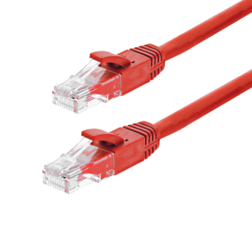 Patch cord Gigabit UTP cat6, LSZH, 5.0m, rosu - ASYTECH Networking TSY-PC-UTP6-5M-R
