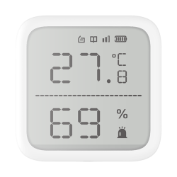 Detector de temperatura si umiditate wireless pentru AX PRO - HIKVISION DS-PDTPH-E-WE