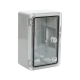 Cutie distributie IP65 din ABS gri, usa transparenta, placa metalica, 200x300x130 mm PP3011 Cutie distributie IP65 din ABS gri, usa transparenta, placa metalica, 200x300x130 mm PP3011