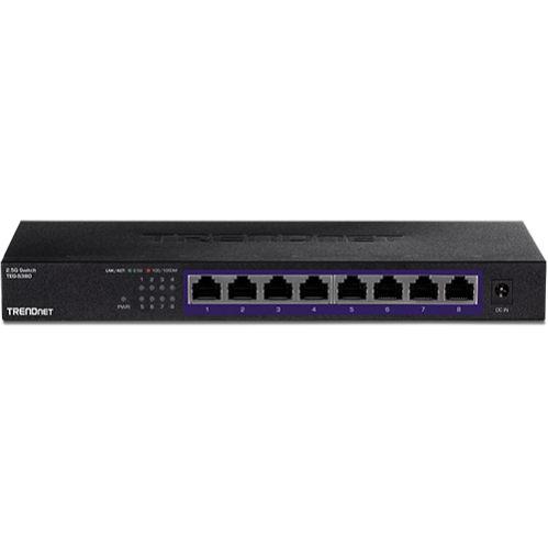Switch 8 porturi 2.5G, Fanless - TRENDnet TEG-S380 Switch 8 porturi 2.5G, Fanless - TRENDnet TEG-S380