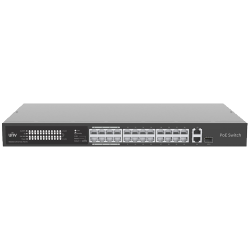 Switch 24 porturi PoE, uplink 2 porturi combo, 1 port RJ45 Gigabit + 1 port SFP - UNV NSW2020-24T1GT1GC-POE-IN Switch 24 porturi PoE, uplink 2 porturi combo, 1 port RJ45 Gigabit + 1 port SFP - UNV NSW2020-24T1GT1GC-POE-IN