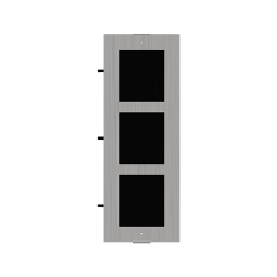 Rama montaj ingropat din otel inoxidabil, 3 module, pentru Interfon modular - HIKVISION DS-KD-ACF3-S Rama montaj ingropat din otel inoxidabil, 3 module, pentru Interfon modular - HIKVISION DS-KD-ACF3-S