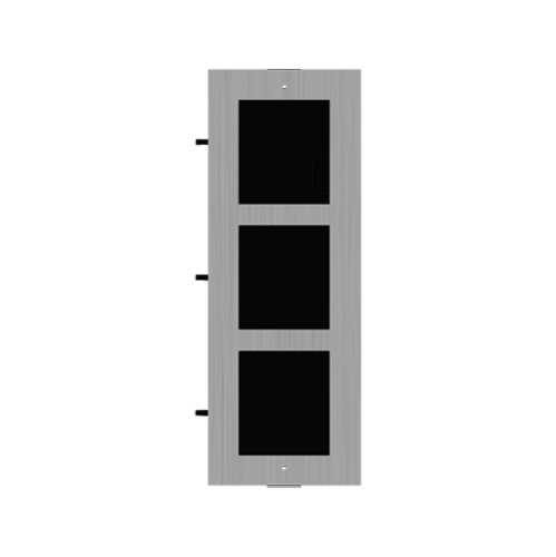 Rama montaj ingropat din otel inoxidabil, 3 module, pentru Interfon modular - HIKVISION DS-KD-ACF3-S Rama montaj ingropat din otel inoxidabil, 3 module, pentru Interfon modular - HIKVISION DS-KD-ACF3-S
