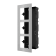 Rama montaj ingropat din otel inoxidabil, 3 module, pentru Interfon modular - HIKVISION DS-KD-ACF3-S Rama montaj ingropat din otel inoxidabil, 3 module, pentru Interfon modular - HIKVISION DS-KD-ACF3-S