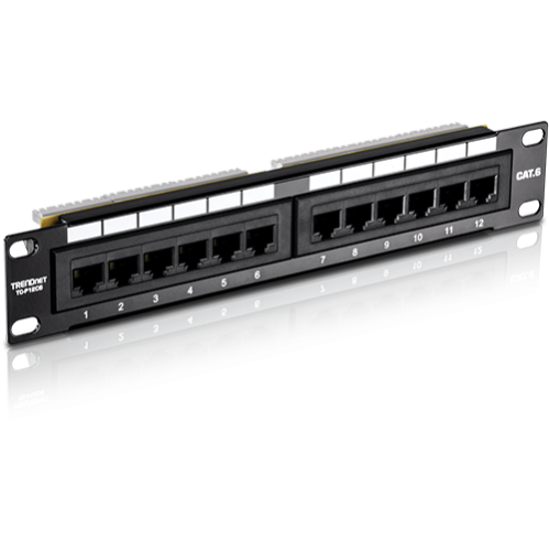 Patch Panel 12 porturi RJ45 UTP 10', Cat6 - TRENDnet TC-P12C6 Patch Panel 12 porturi RJ45 UTP 10', Cat6 - TRENDnet TC-P12C6