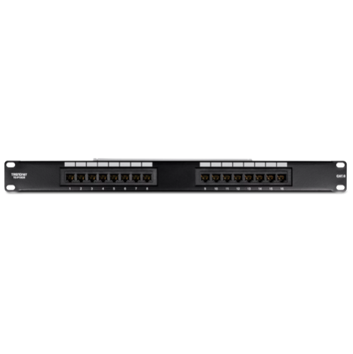 Patch Panel 16 porturi RJ45 UTP, Cat6 - TRENDnet TC-P16C6 Patch Panel 16 porturi RJ45 UTP, Cat6 - TRENDnet TC-P16C6