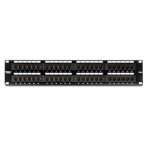 Patch Panel 48 porturi RJ45 UTP, Cat6 - TRENDnet TC-P48C6 Patch Panel 48 porturi RJ45 UTP, Cat6 - TRENDnet TC-P48C6