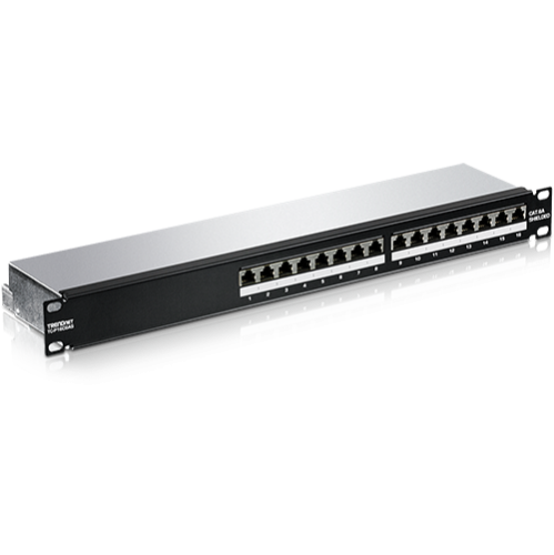 Patch Panel 16 porturi RJ45 UTP, Cat6a, Ecranat, 1U - TRENDnet TC-P16C6AS Patch Panel 16 porturi RJ45 UTP, Cat6a, Ecranat, 1U - TRENDnet TC-P16C6AS