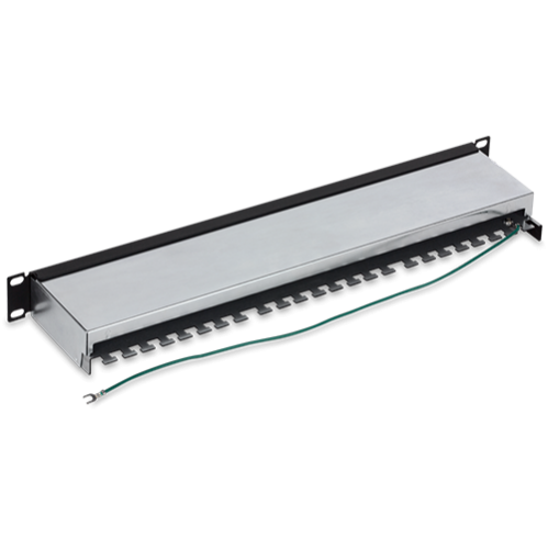 Patch Panel 24 porturi RJ45, Cat6a, Ecranat, 1U - TRENDnet TC-P24C6AS Patch Panel 24 porturi RJ45, Cat6a, Ecranat, 1U - TRENDnet TC-P24C6AS