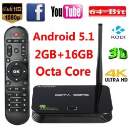 Z4/ TV Box 4K 2GB+16GB Flash Bluetooth 4.0 2,4 GHz/5,8 GHz 3368 Android 5.1 KODI Smart Wifi H.265