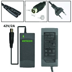 JC-4202-1/Incarcator trotineta electrica Li-Ion 42V/ 2A conector 8X10.5 mm(RCA) pentru :Xiaomi Mijia M365/Ninebot ES1/ES2/ES4, Lime, Bird, Spin,Skip