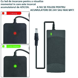 JC-4202-1/Incarcator trotineta electrica Li-Ion 42V/ 2A conector 8X10.5 mm(RCA) pentru :Xiaomi Mijia M365/Ninebot ES1/ES2/ES4, Lime, Bird, Spin,Skip JC-4202-1/Incarcator trotineta electrica Li-Ion 42V/ 2A conector 8X10.5 mm(RCA) pentru :Xiaomi Mijia M365/Ninebot ES1/ES2/ES4, Lime, Bird, Spin,Skip