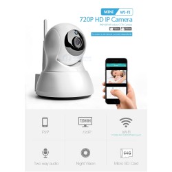 Camera de supraveghere IP 1 MP cu miniPTZ, lentila 3.6 mm, WiFi/WFQ10 Camera de supraveghere IP 1 MP cu miniPTZ, lentila 3.6 mm, WiFi/WFQ10